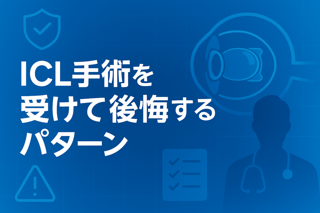 ICL手術を受けて後悔するパターン