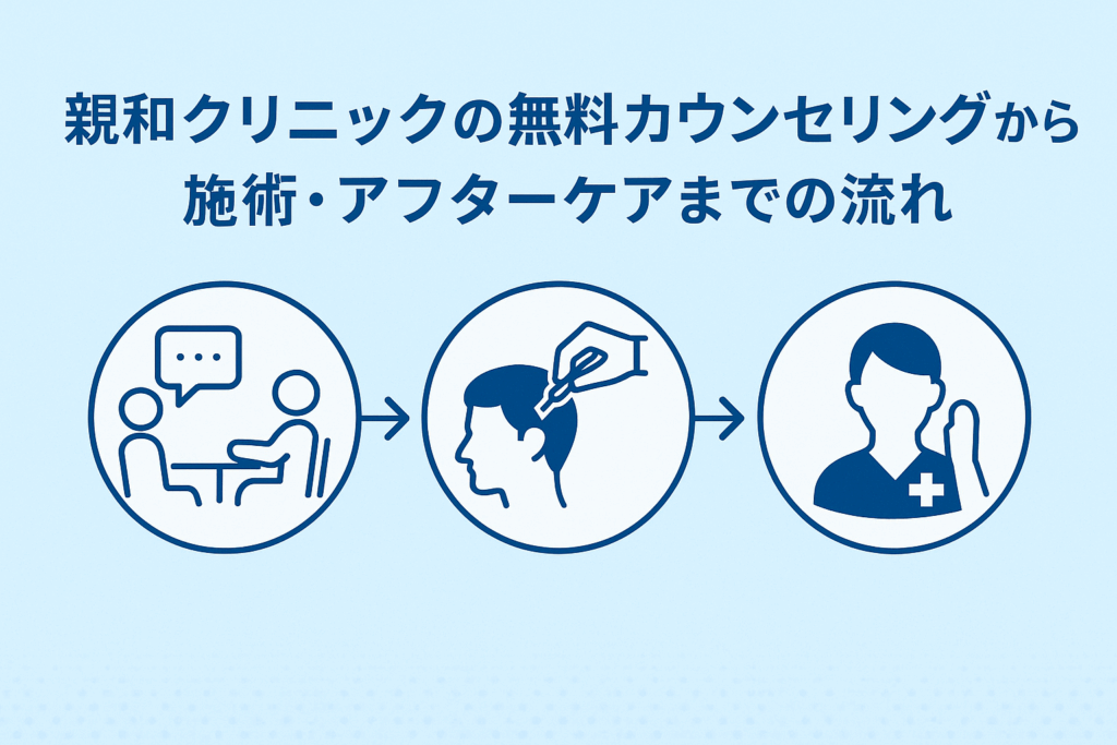 親和クリニックの無料カウンセリングから施術・アフターケアまでの流れ