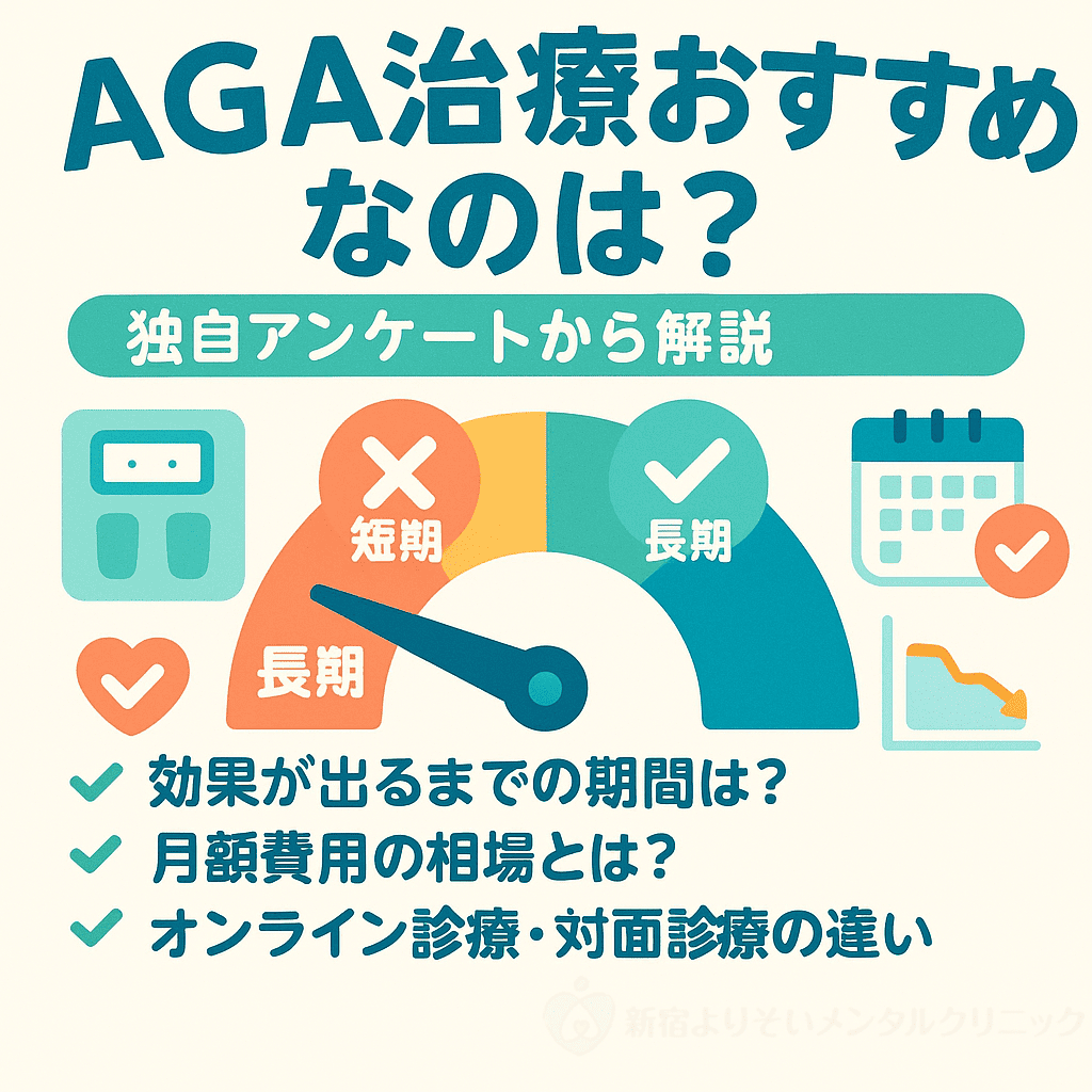 AGA治療おすすめなのは？独自アンケートから解説