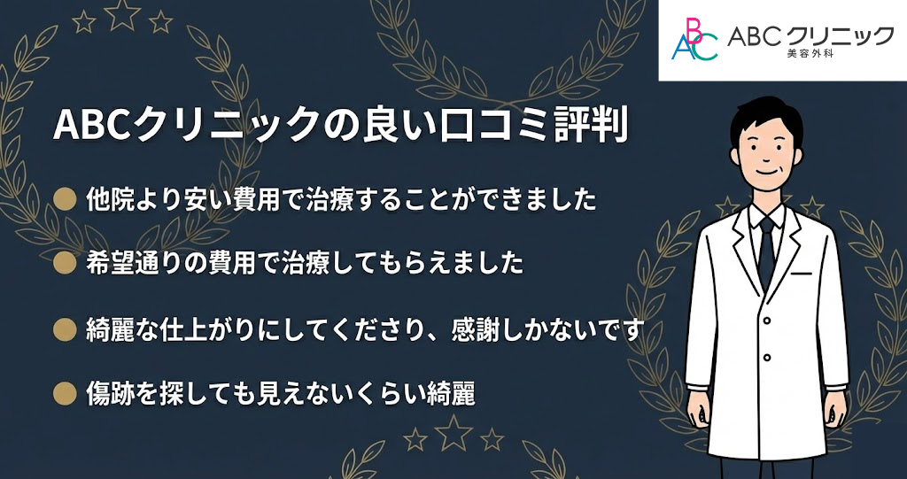 ABCクリニックのいい口コミ評判