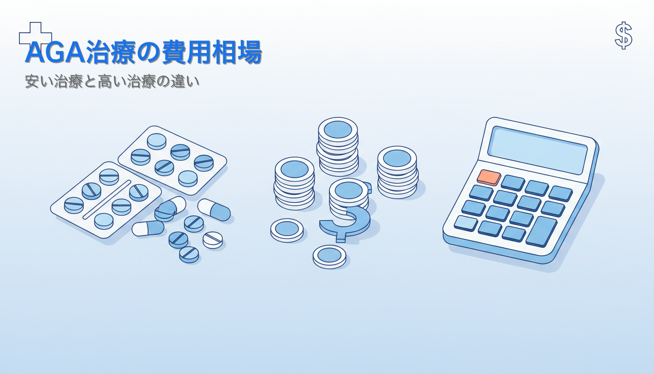 AGA治療の費用相場はいくら？安い治療と高い治療の違い